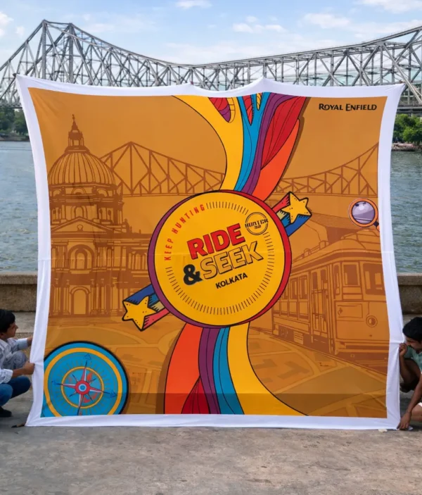 ADVERTISING CLOTH BANNER - infinity india flags