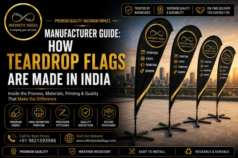 Manufacturer Guide: How Teardrop Flags Are Made in India