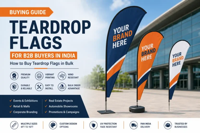 Buying Guide: Teardrop Flags for B2B Buyers in India