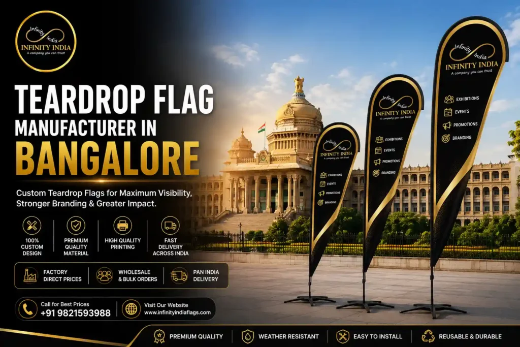 Teardrop Flag Manufacturer in Bangalore