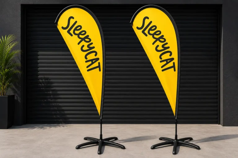 Teardrop Flag Manufacturer in India – Premium Custom Advertising Flags for Every Business