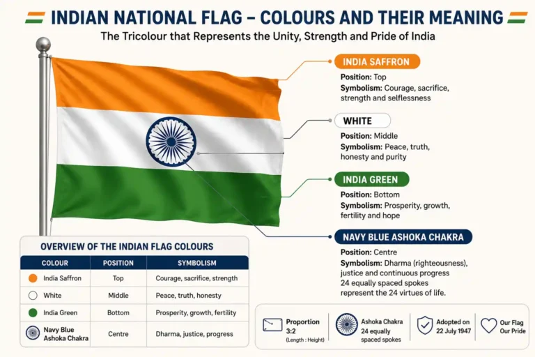 How Many Colours in Indian Flag? Meaning, Symbolism, History & Complete Guide