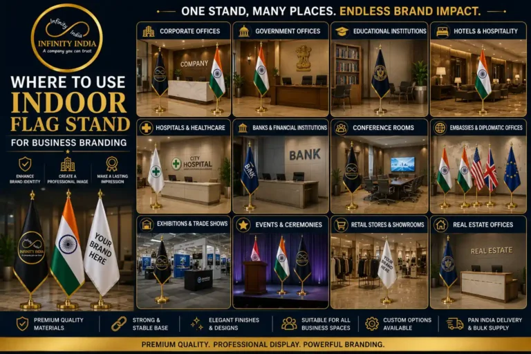 Industry Use Cases: Where to Use Indoor Flag Stand for Business Branding