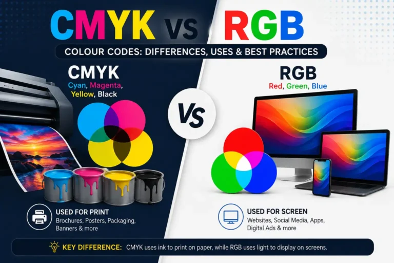 CMYK vs RGB Colour Codes: What’s the Difference and When Should You Use Them?