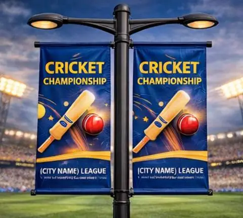 Street Light Pole Fabric Banners