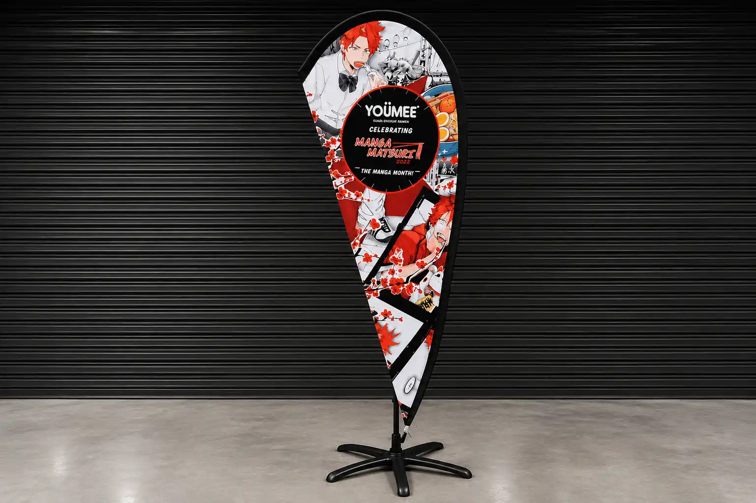 Custom Teardrop Flag India manufacturer with in-house production facility